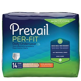 Prevail Per-Fit Protective Underwear, Extra Large, 14 count (Pack of 4)