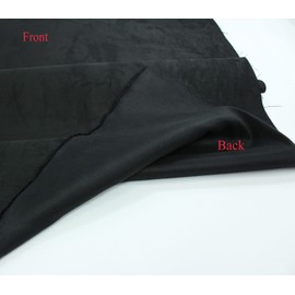 Mybecca Microsuede Suede Fabric Upholstery Drapery Furniture Cover & General Use Fabric 58/60" Width Fabric Sold Per Yard Black