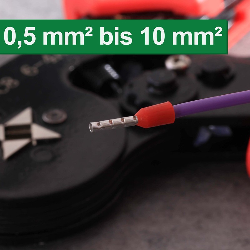 QUADRIOS GmbH Crimping Pliers with 1200 Wire End Ferrules Set