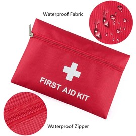 AOUTACC 12 Pack First Aid Empty Bag, Travel Empty First Aid Kit Pouch for Emergency at Home, Office, Car, Outdoors, Boat, Camping, Hiking(Bag Only)