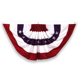Totalshop American Bunting Flag Patriotic Embroidered Stars 48inch Long