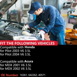 PratRaken 16361 Catalytic Converter Fits for Honda Pilot 2003-2004 V6 3.5L; for Acura MDX 2001-2002 V6 3.5L (EPA Compliant) Replacement 642262 40571