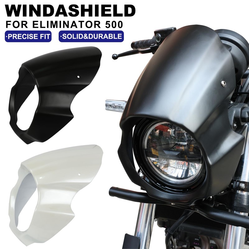 MOCODUO Front Windshield Fairing Cover Fits for Kawasaki Eliminator 500