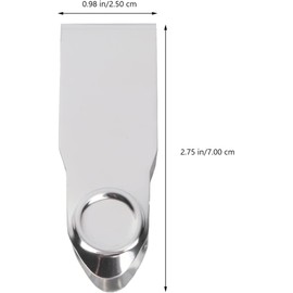 2Pcs Silver 2.8 * 1, Stainless Steel Strawberry Huller Fruit Stem Remover Home Kitchen Tools for Cherry Tomato, Fruit and Vegetable Corers