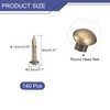 sourcing map 140Pcs Small Tiny Nails 1.2x8mm(DXL) Tiny Brass Nails
