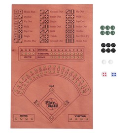 Baseball Dice Board Game Wooden Fun Baseball Battle Table Game with Dice and Marbles for Kids Adults Family Party Holiday Gatherings