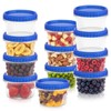ISUSSER 12 Pack Freezer Containers with Screw On Lids, 12