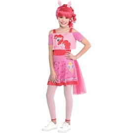 Party City My Little Pony Pinkie Pie Costume for Girls, Small, Includes Dress, Tights, Wig, Ears, Tail