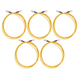 5PCS Optical Fiber Extension Cable UPC/FC to UPC/FC Halogen Free Fiber Optic Cable for Communication Engineering