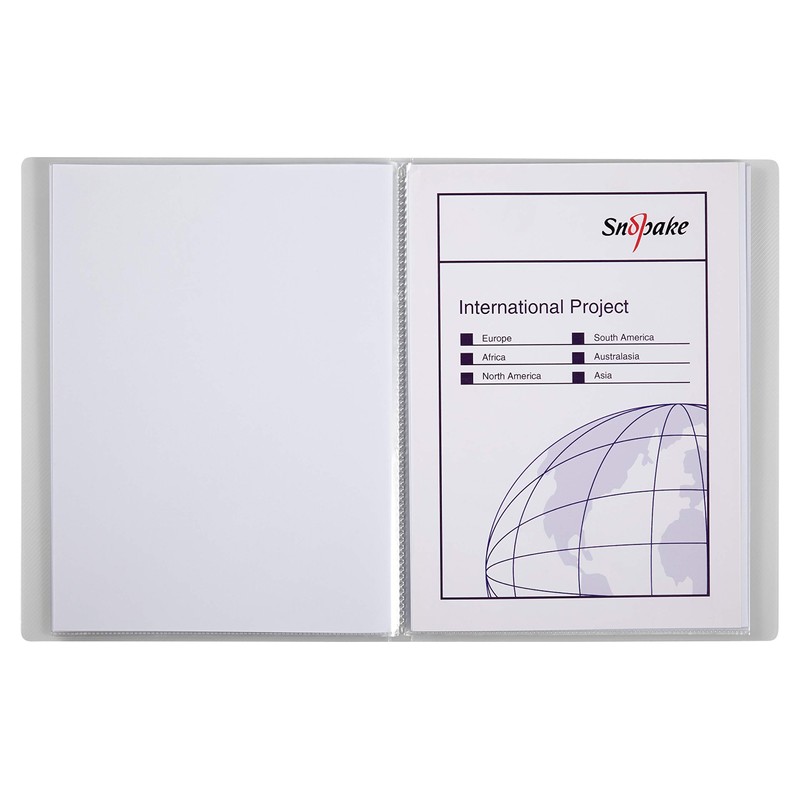 Snopake A5 Presentation Display Book 20 Pockets – Clear, Pack
