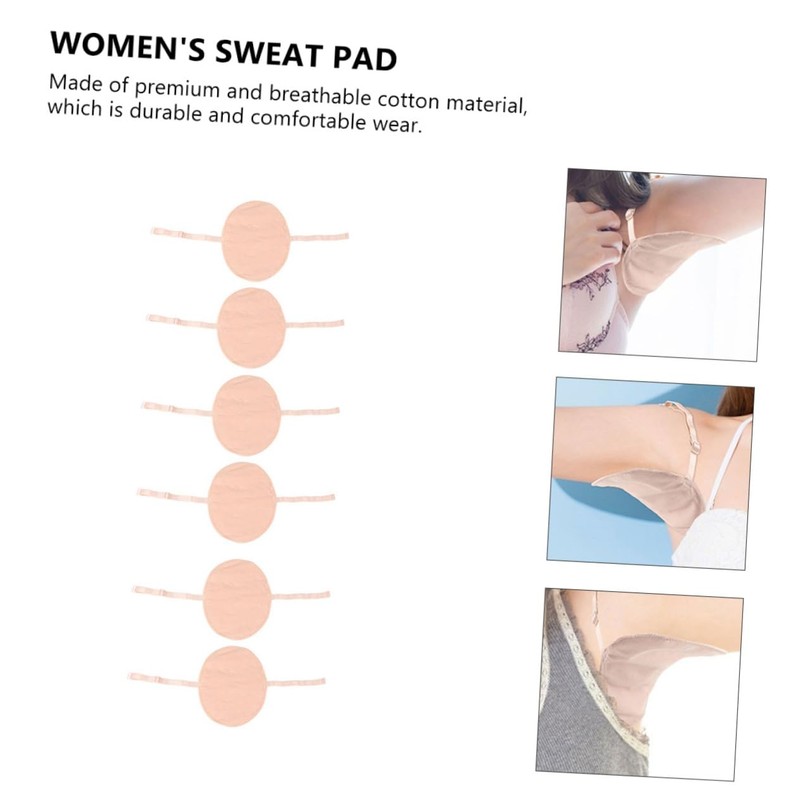 TOVINANNA Sweat Absorbing Pads Quick-drying Armpit for Women Set of