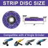 WelderElite Paint Stripping Discs 12-Pack, 4" Purple Angle Grinder Disc