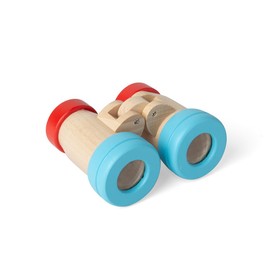 Bigjigs Toys Wooden Binoculars - Children's Role Play Toy, Kids Explorer Sets, Sustainable Gifts For Toddlers, Made From Eco Friendly Wood, Age 18 Months Old +