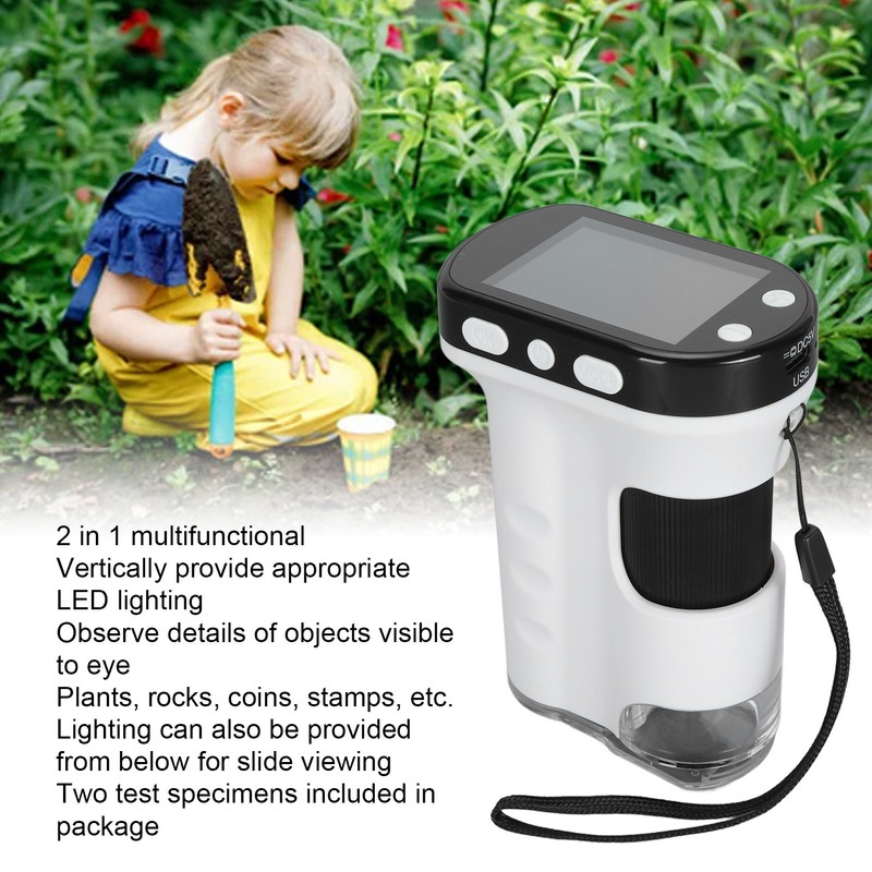 Handheld Digital Microscope Kids Portable Mini Pocket Camera 1080P 30FPS
