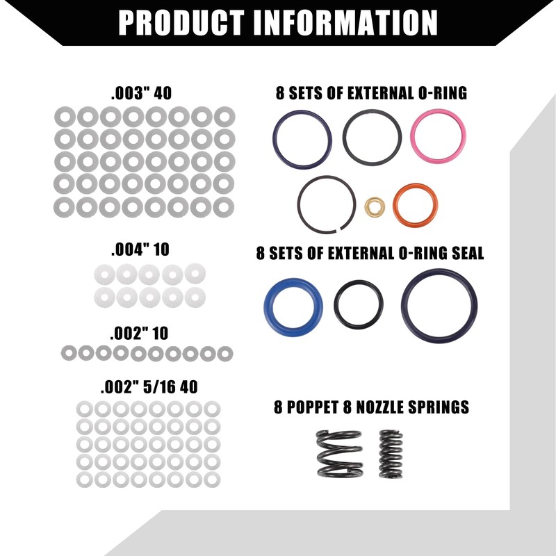 Hihaha 7.3L Injector Rebuild Kit with Vice Clamp, Special Tools,