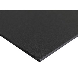 PVC Foam Board Sheet - 24" x 24" - Black - 25mm Thickness - Used in Signboard/Display, Digital & Screen Printing, Crafts, Modeling, Photo Mounting, & Theatrical Props - Lightweight & Flame-Resistant