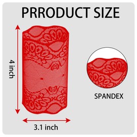 bvya Women Lace Wrist Arm Cuff Bracelet Stretch Bands Sleeve