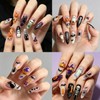 Halloween Nail Art Stickers 3D Self-Adhesive Halloween Nail Decorations