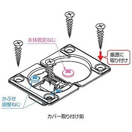 Sugatsune Industry SDH-P-WT Lamp Drop Hinge White with Cover Set