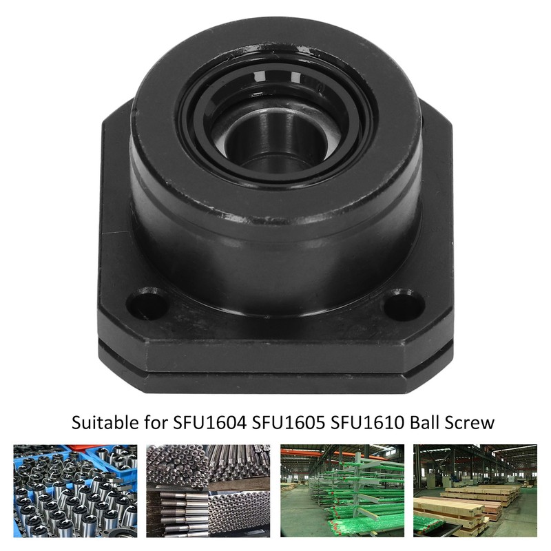 12mm Ball Screw End Support Carbon Steel CNC Screw Rod