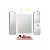 Makeup Vanity Mirror LED Adjustable Touch Screen 1x/2x/3x Magnification Tri-Fold