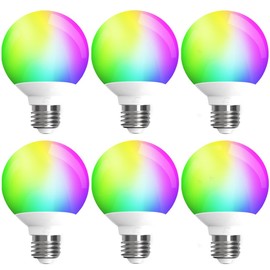 ILC Smart G25 - Bombillas LED que cambian de color (paquete de 6)