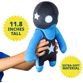 PMI Gang Beasts Plush Buddies - Blue Wrestler- 12 Inch Plush Toy