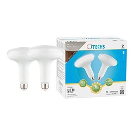 JTECHS Bulbs, LED, 24pk (12-2pks), 75W, Daylight 5000K, Dimmable, BR40, E26 Medium Base, Frosted Bulb