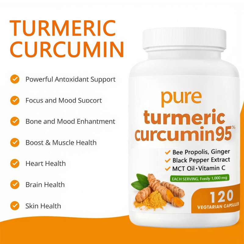 ARSYCHLL Nivelle Turmeric Curcumin 95 1000mg - 95% Turmeric Complex