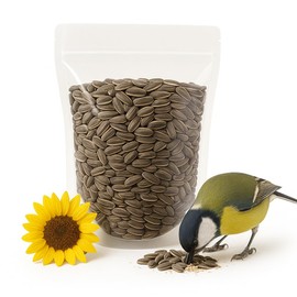 Crazy Nuts | USA Grown Raw Sunflower Seeds In Shell, 5lb | Unsalted sunflower seeds for birds and for Eating