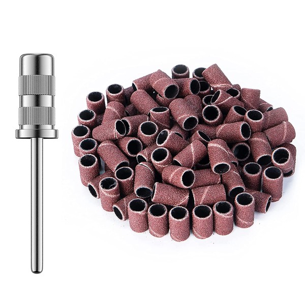 MelodySusie 100 Pcs Professional Sanding Bands Nail Manicure 120 Grit