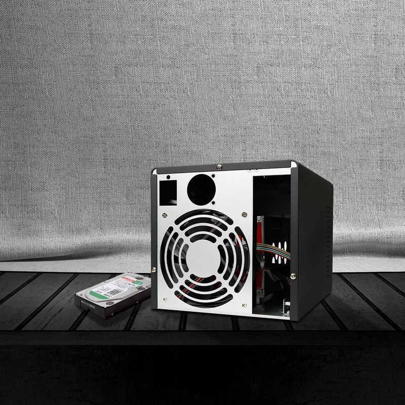 AUDHEID Mini-ITX NAS PC K3 Chassis, 4 Bay DIY Computer