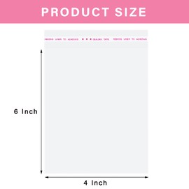 Morepack Clear Self Sealing Cellophane Bags,4x6 Inches 200 Pcs Cookie Bags Resealable Cellophane Bag for Packaging Cookies, Candy and Products