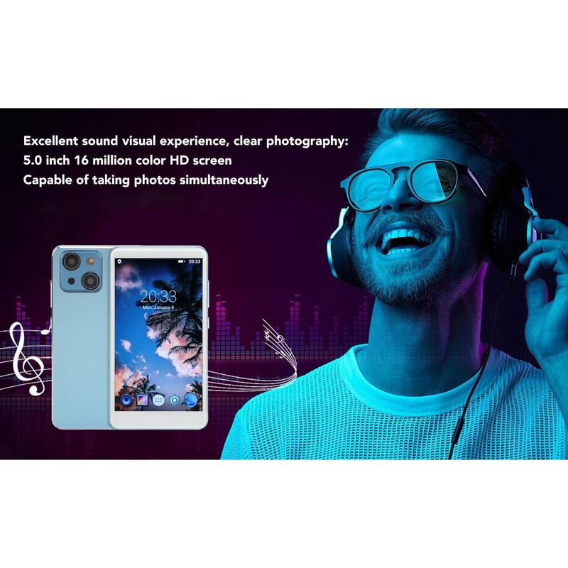 5in MP4 Player 1080P Fast Wireless Upload Aluminum Alloy Touch