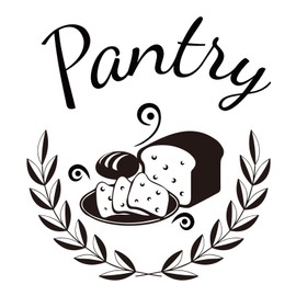 SUPERDANT Pantry Wall Decals Bread Food Vinyl Wall Art Stickers Olive Branches Sticker Pantry Sign Decor Kitchen Wall Decals for Home Restaurant Coffee Shop Store Office Decorations