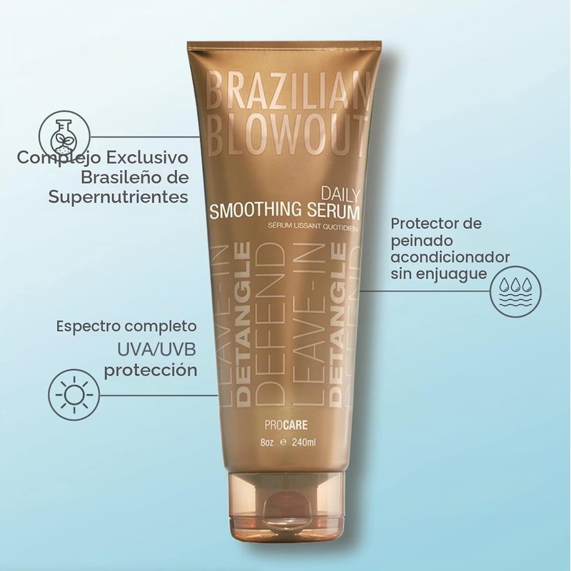 Brazilian Blowout Açaí Suero Suavizante Anti-Frizz, 8 Oz