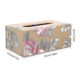 HEMOTON Square Tissue Cover Holder Decoration Tissue Organizer Box Cube Tissue Paper Holder Box Tissue Storage Case Dispenser Napkin Organizer for House Office Car Hotel