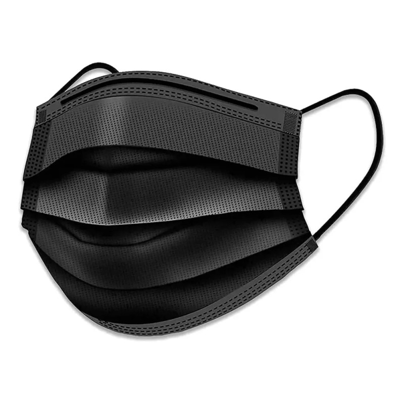 Mascarillas Infantiles Negras, Paquete De 100 Unidades