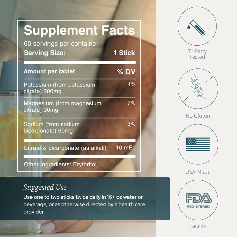 LithoLyte 10mEq | Water & Beverage Enhancer for Kidney Health
