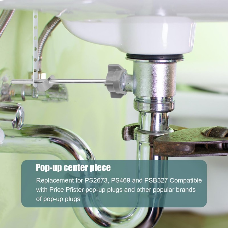 2pcs Sink Drain Parts, Lavatory Pop Up Stopper Assembly with