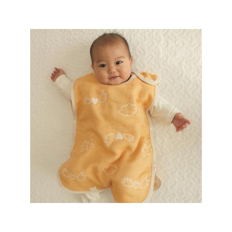 Angel R661 Baby 6-Layer Gauze Sleeper, Made in Japan, Baby