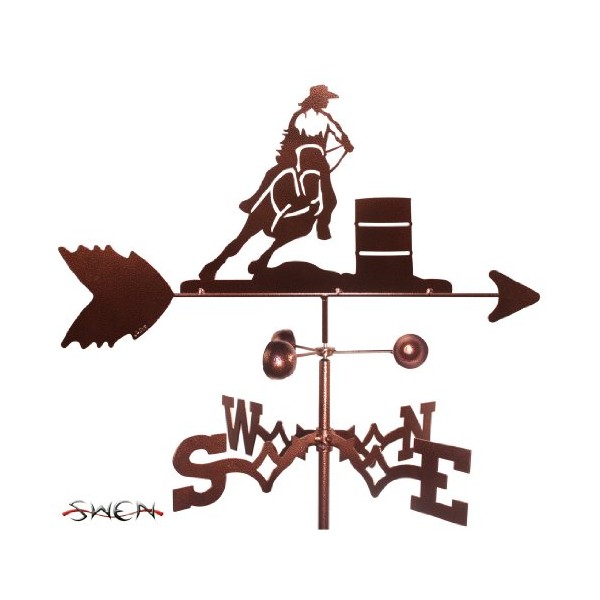 SWEN Products Hand Made Barrel Racer Rider Horse PBR Weathervane