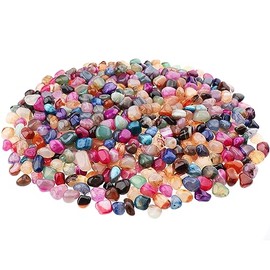 NKlaus 900 g Tumbled Stones Agate 15-20 mm Healing Stones Gemstones Decoration 14696