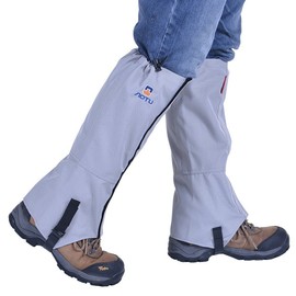 Winise Snow Waterproof Dustproof Leg Gaiter,Weightlight Portable Leg Cover,Anti-Tear Breathable Boot Guardian,Unisex Leg Guard Protective Guard for Camping Hunting Hiking Climbing (Grey)