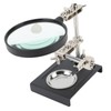 6X Magnifier with Auxiliary Clip Magnifying Glass Holder Third Hand