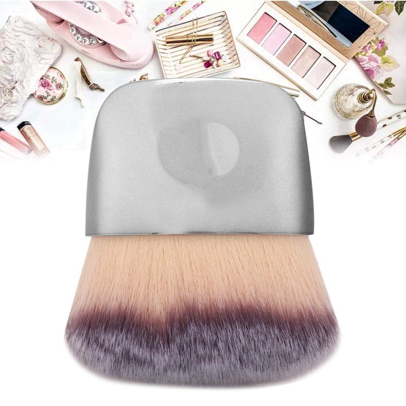 Loose Powder Brush, Flat Arched Soft Fibe Mini Makeup Brush