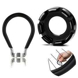 JOOTUEPO 2 Pcs Bicycle Spoke Wrench Tool, Bicycle Wheel Spoke Truing Tool, Spokes Key Spanner 6 in 1, Bike Wheels Cycle Wrench 10-15 Gauge for Adjust Cycling Wheel Tension