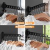 ZUIMENG Wall Clothes Rack, Foldable, 180° Rotating Clothes Hook, Clothes