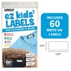 Ez Kids Clothing Labels Self-Stick No-Iron Write-On | Great for