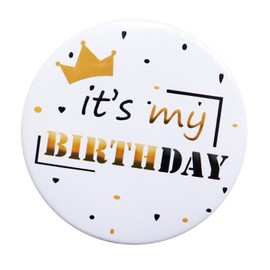 ALXAZA Happy Birthday Button Pin It's My Birthday Pin for Girls, Birthday Badge Button Pin for Birthday Party Award Brooches Decorations